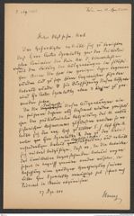 k.k. naturhistorisches Hofmuseum, Intendanzakten 1885-1896 (Hauer), Aktenzahl Z.269/1888, Seite 1